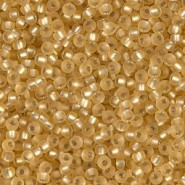 Miyuki seed beads 11/0 - Matted silver lined gold 11-3F